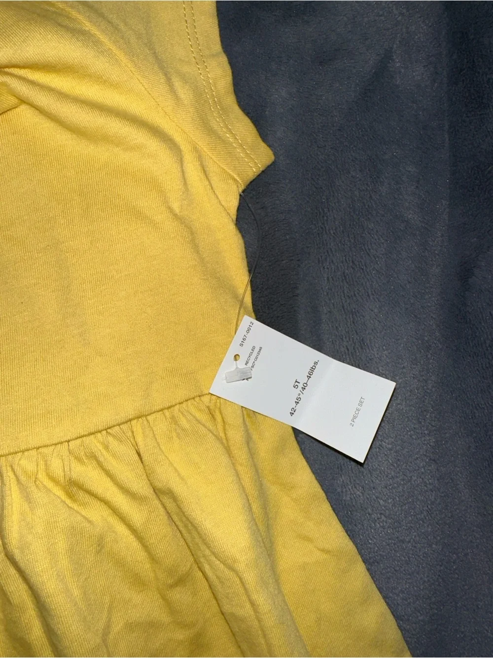 Old Navy toddler girl Short Sleeve Cotton Dress in Orange & Mustard Yellow